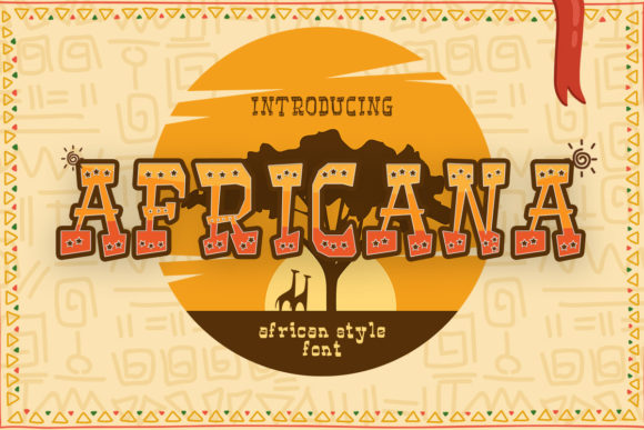 Africana Display Font for Vibrant Brand Identity Projects