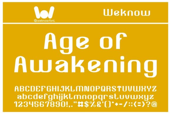 Age of Awakening Display Font Review for Bold Branding