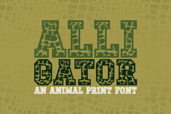 Alligator: The Playful Display Font for Handmade Branding