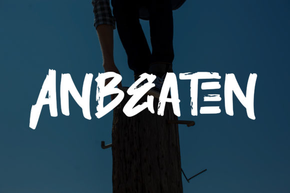 Anbeaten: A Brush-Style Display Font for Authentic Brand Storytelling