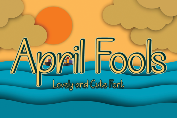 April Fools Display Font for Editorial Design