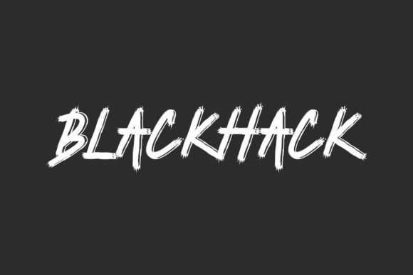 Blackhack Brushed Display Font for Editorial Design