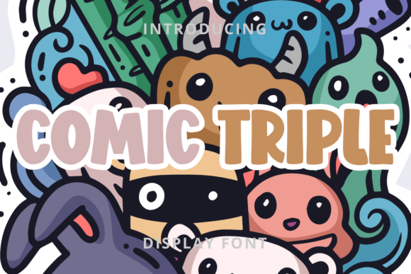 Comic Triple: A Magical Display Font for Editorial Design