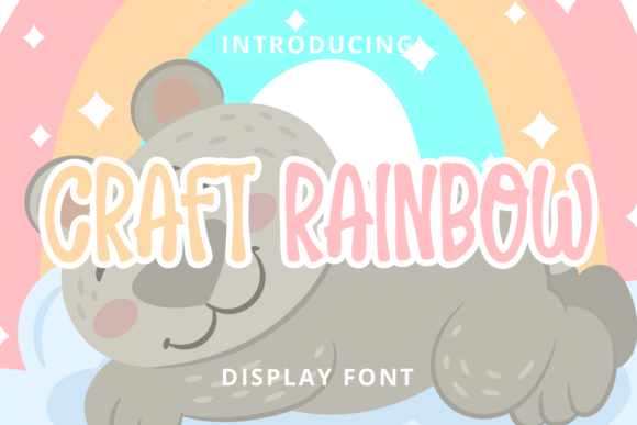 Craft Rainbow: A Modern Display Typeface for Handmade Branding