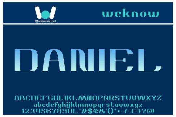 Daniel Display Font for Editorial Design and Brand Identity