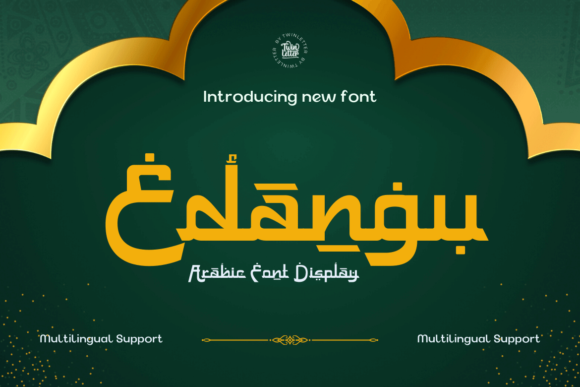 Edangu Typeface Review: Oriental Kufic Display Font for Brand Identity