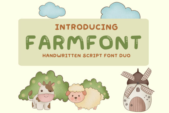 Farmmew: The Cute Display Font for Branding and Packaging