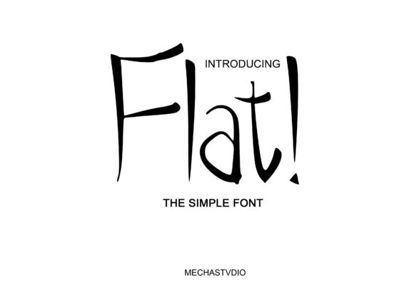 Flat: A Japanese Styled Display Font for Modern Brand Identity