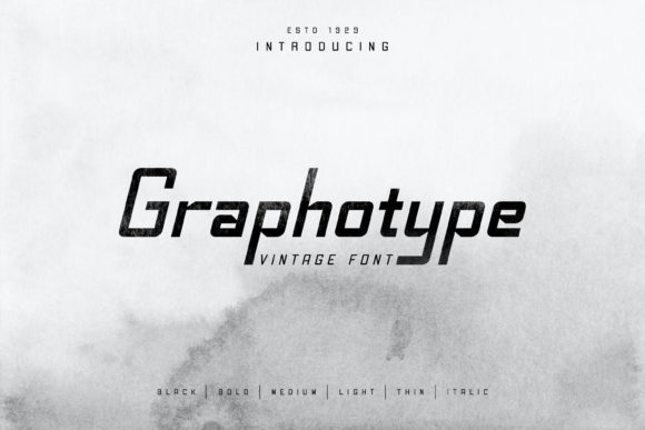 Graphotype: A Bold Display Font for Modern Brand Identity
