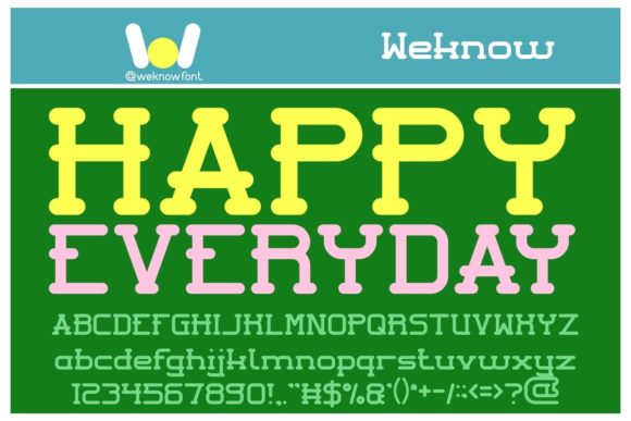 Happy Everyday Typeface: A Western Display Font for Modern Web Design