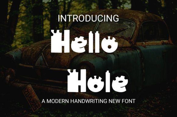 Hello Hole Display Font: Quirky Typography for Modern Web Projects