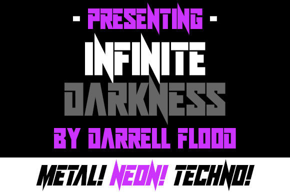 Infinite Darkness Typeface for Alien-Themed Product Design