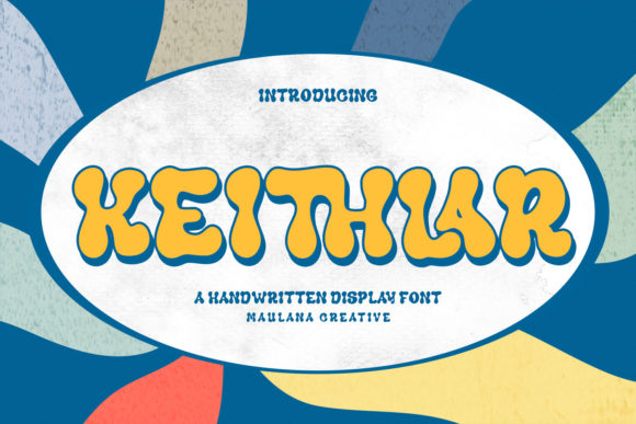 Keithlar: A Psychedelic Display Font for Bold Handmade Branding