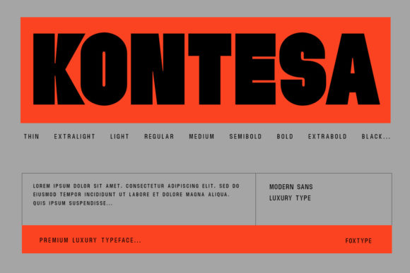 Kontesa Display Font Review for Editorial Design