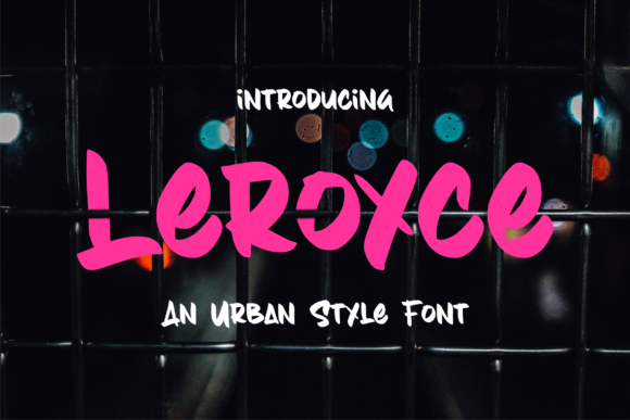 Leroyce Display Font Review: A Joyful Typeface for Brand Identity