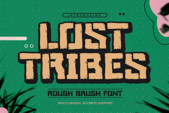 Lost Tribes Typeface for Editorial Design and Branding