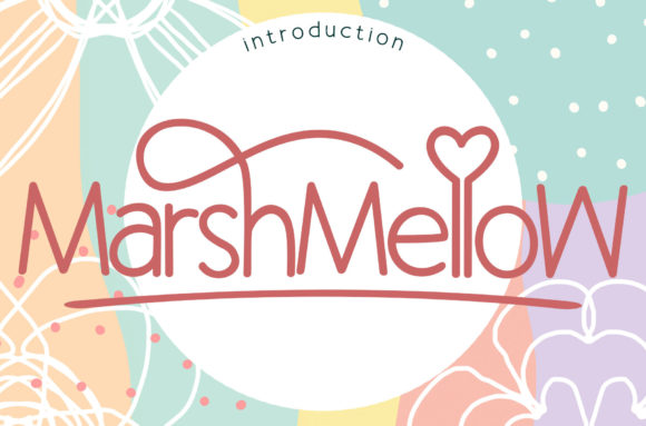 Marshmellow Display Font for Cute Crafts and Printables