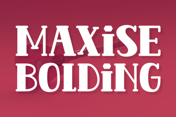 Maxise Bolding: The Bold Display Typeface for Joyful Editorial Design