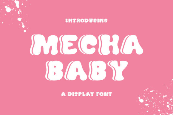 Mecha Baby: The Cute Display Font for Playful Brand Engagement