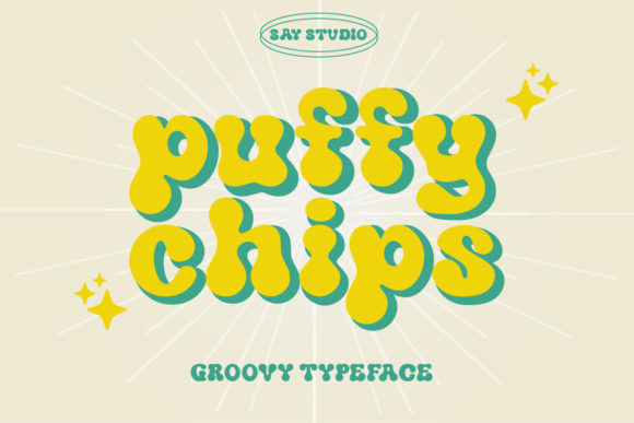 Puffy Chips Typeface Review for Handmade Shop Branding
