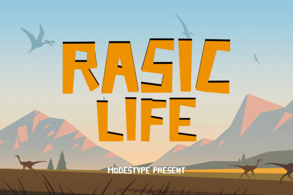 Rasic Life: The Chunky Display Font for Playful Branding