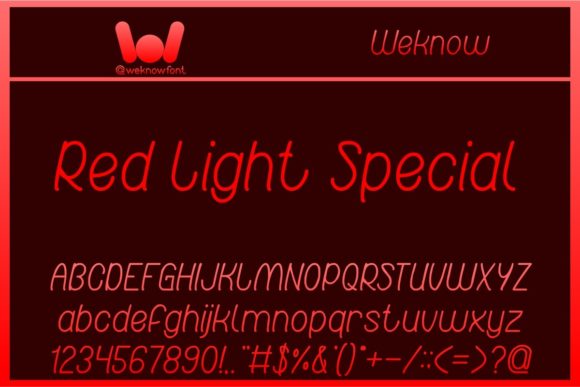 Red Light Special: A Script Handwritten Font for Bold Editorial Design