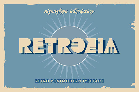 Retrozia: The Vintage Display Font for Authentic Brand Identity