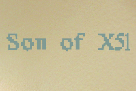 Son of X51: The 80s Techno Typeface for Retro Editorial Design