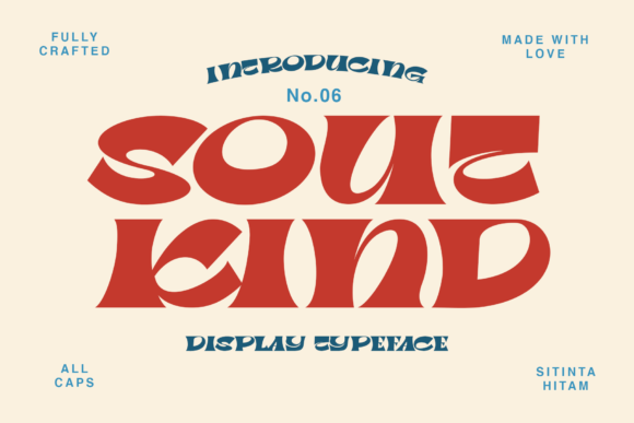 Soutkind: A Bold 80s Display Typeface for Modern Editorial Design