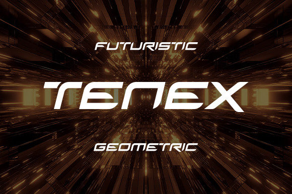 Tenex Typeface for Futuristic Editorial and Brand Design