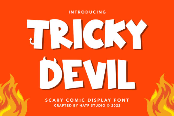 Tricky Devil: A Scary Comic Display Font for Bold Editorial Design